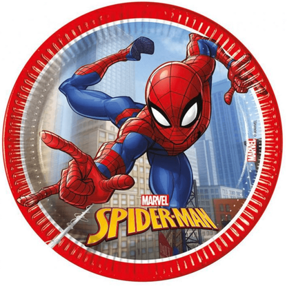 Papierové taniere Spiderman Fighter 20cm 8ks
