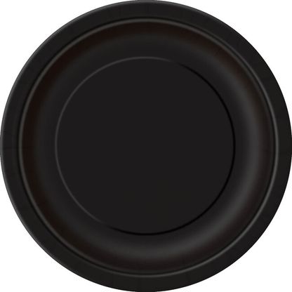 Papierové taniere čierne 22cm 8ks