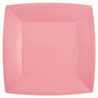 Papierové taniere ružové 23cm 10ks