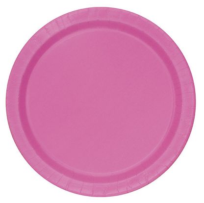 Papierové taniere ružové 22cm 16ks