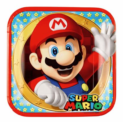 Papierové taniere Super Mario 23cm 8ks