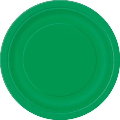 Tanierik veľký zelený papierový 22cm 16ks