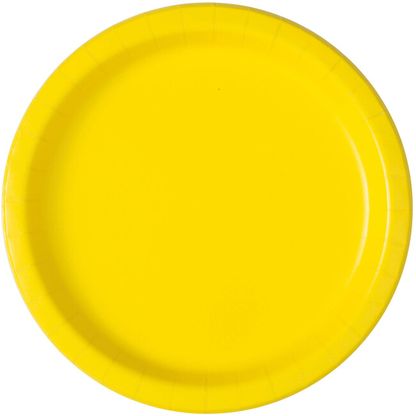 Papierové taniere žlté 22cm 16ks