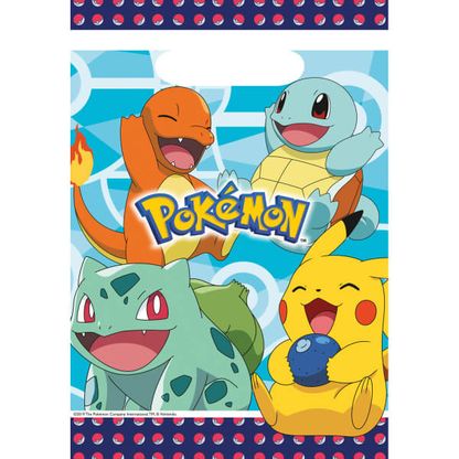Darčeková taška Pokémon plastové 8ks