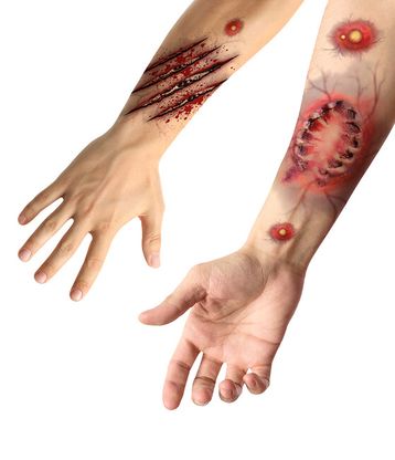 Dočasné tetovanie Replika umelé škrabance