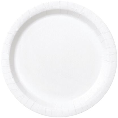 Papierové taniere biele 22cm 8ks