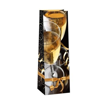Vianočná darčeková taška na Víno Šampanské 12x40cm