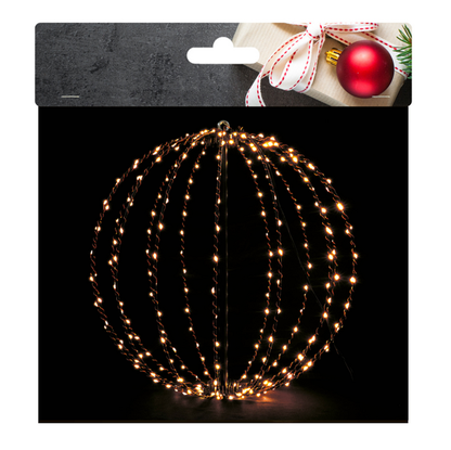 Vianočná svetelná dekorácia guľa LED 640, 60cm