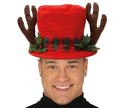 Vianočný klobúk červený sob