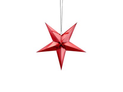 Visiaca dekorácia Červená hviezda 30cm