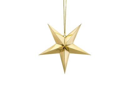 Visiaca dekorácia Zlatá hviezda 30cm