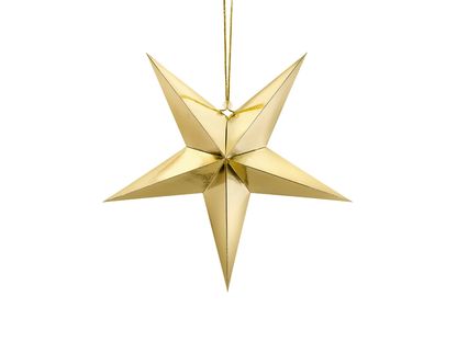 Visiaca dekorácia Zlatá hviezda 45cm