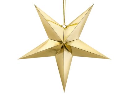 Visiaca dekorácia Zlatá hviezda 70cm