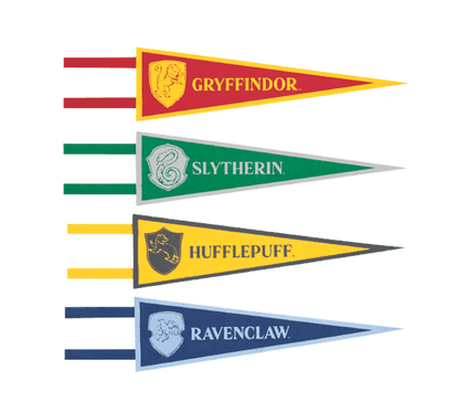 Vlajky Harry Potter 4ks 35x10cm