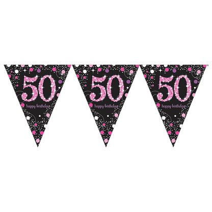 Vlajočky 50 Pink Diamonds 400cm