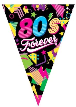 Vlajočky Disco 80s Forever 300cm