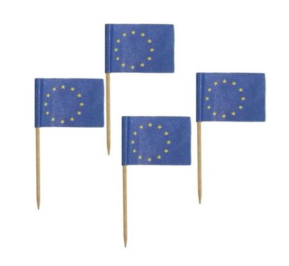 Napichovátka vlajočky Europská únia 144ks 6,8cm