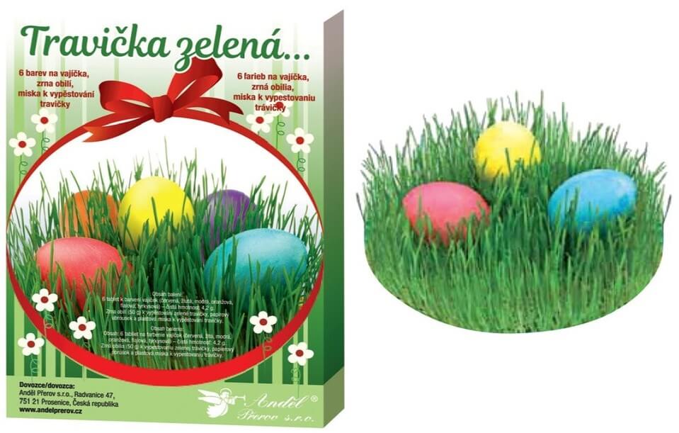 Sada na dekorovanie vajíčok Trávička zelená
